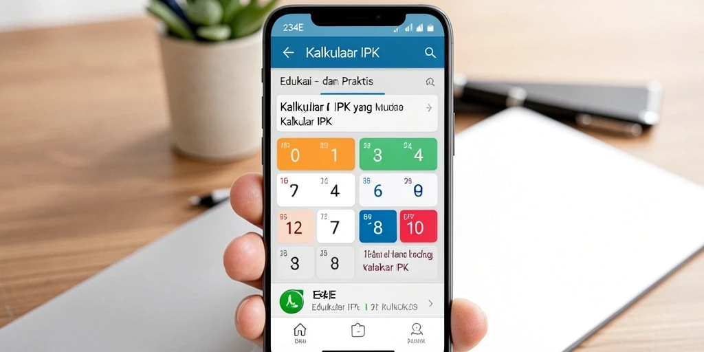 Antarmuka sederhana kalkulator IPK 234E