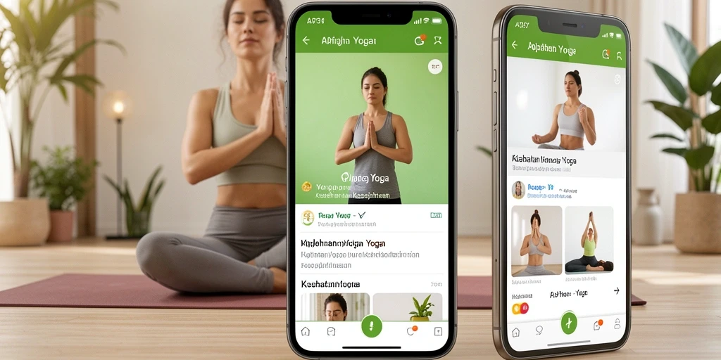 Tampilan antarmuka pengguna API36 yang intuitif dan menarik untuk kelas Yoga.