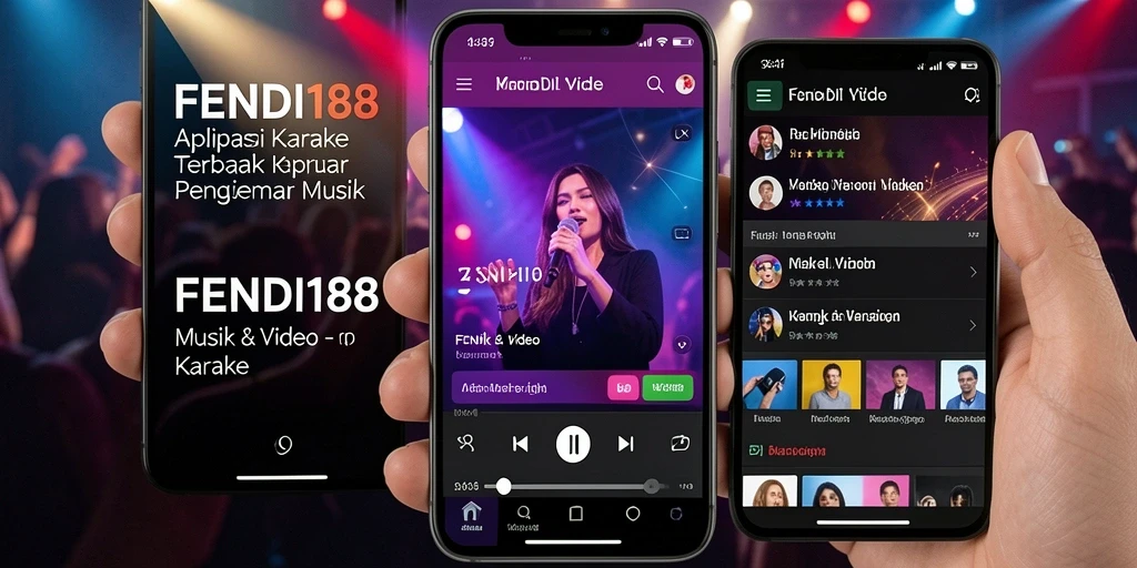 Tampilan antarmuka FENDI188 yang intuitif dan menarik saat Karaoke.