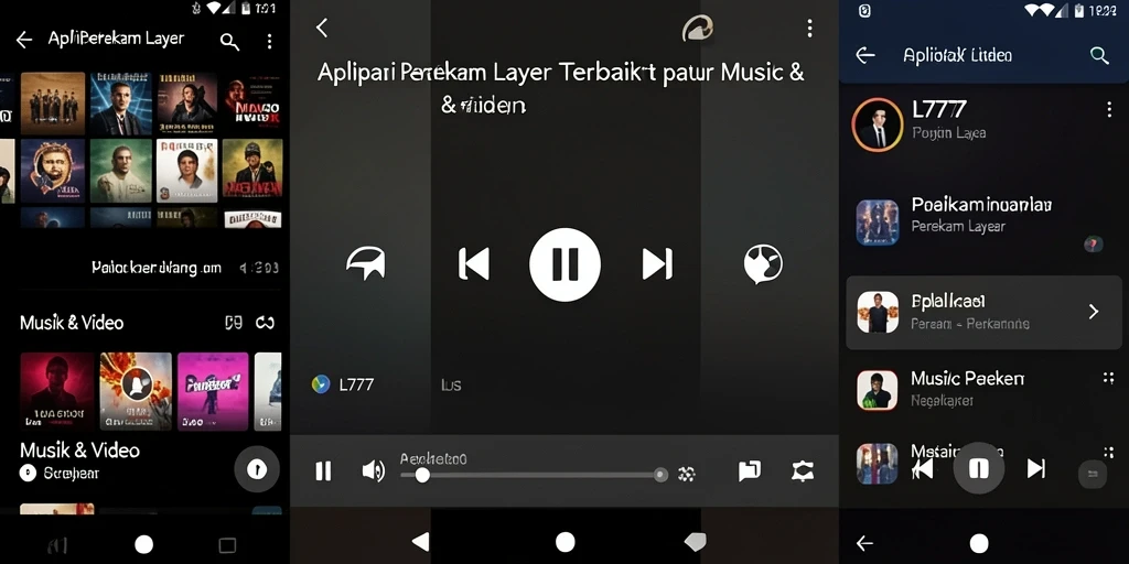 Antarmuka L777 yang sederhana dan intuitif untuk perekaman layar.
