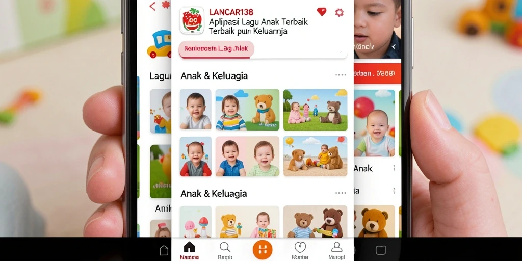 Tampilan antarmuka <strong>LANCAR138</strong> yang ceria dan interaktif untuk anak-anak.