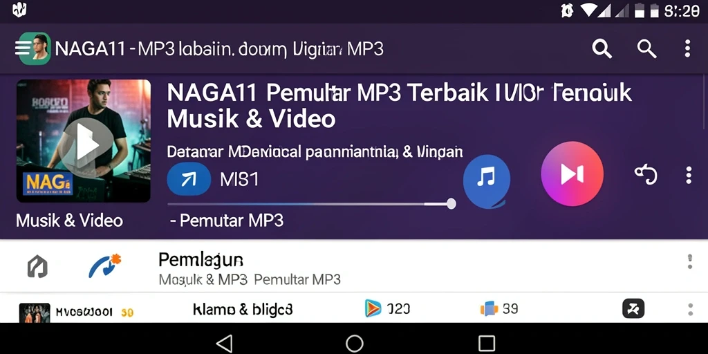 Antarmuka NAGA11 yang menarik untuk Pemutar MP3.