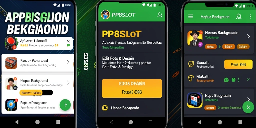 Screenshot utama PP8SLOT menampilkan fitur penghapusan background dengan antarmuka yang intuitif.