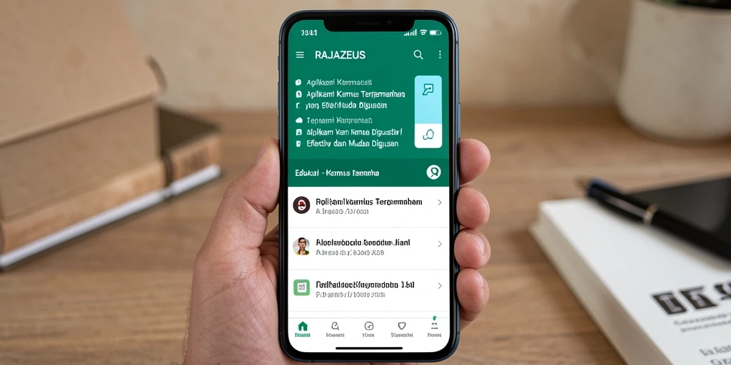 Antarmuka RAJAZEUS yang user-friendly dan fungsional.