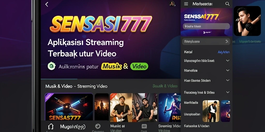 Antarmuka SENSASI777 yang intuitif dan menarik untuk streaming video.