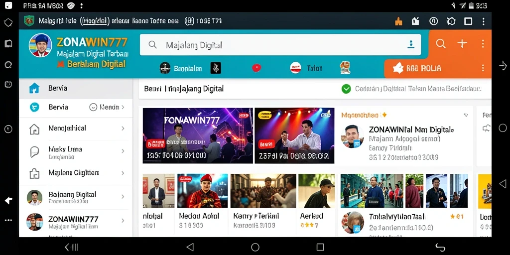 Tampilan antarmuka ZONAWIN777 yang informatif dan user-friendly.